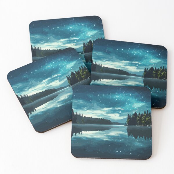 Item preview, Starry Sky By The Lake designed and sold by Vector Scout Lab.