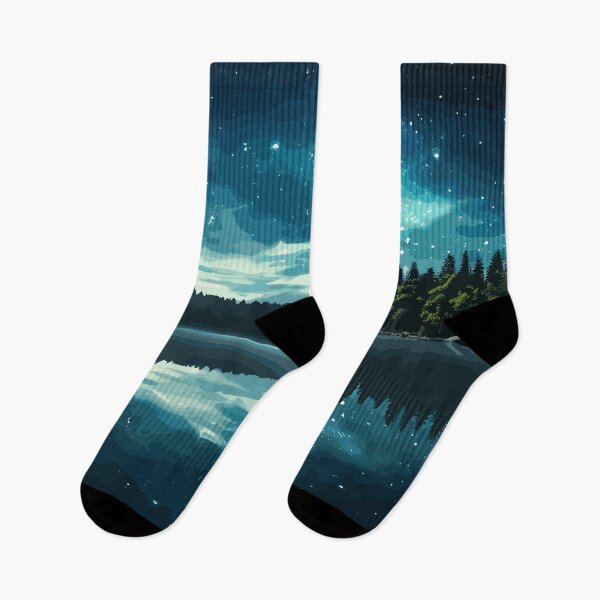 Item preview, Starry Sky By The Lake designed and sold by Vector Scout Lab.