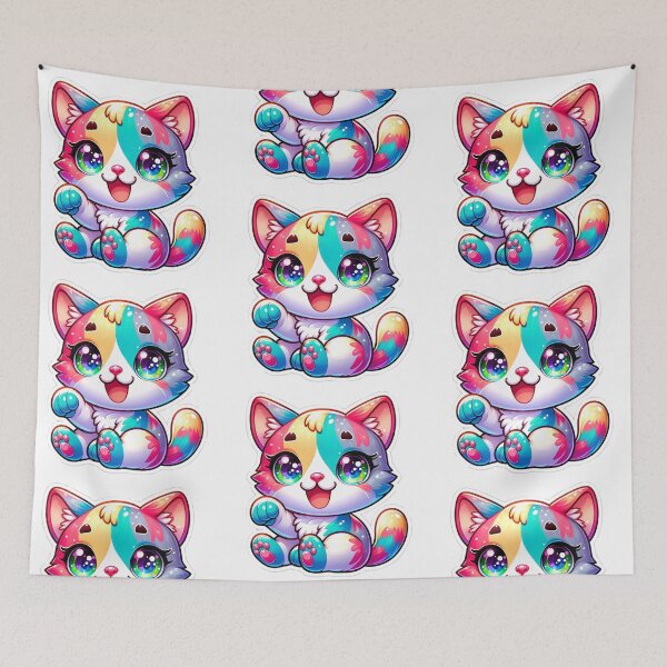 Item preview, Rainbow Kitten designed and sold by centaurius21.