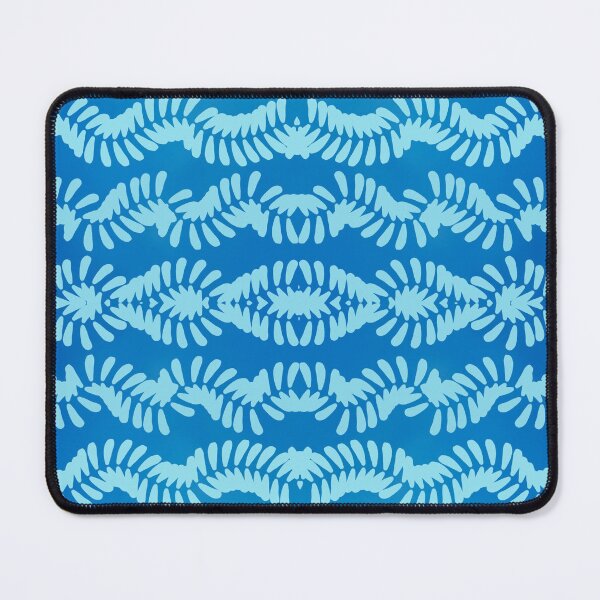 Item preview, Blue wavy seamless pattern designed and sold by Fantacaroo Designs.