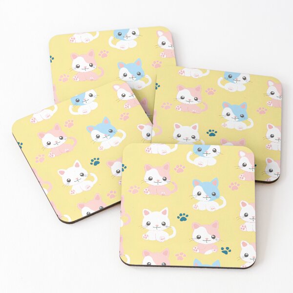 Item preview, Cartoon Cute Kittens Seamless Pattern No.5 designed and sold by Primprapar.