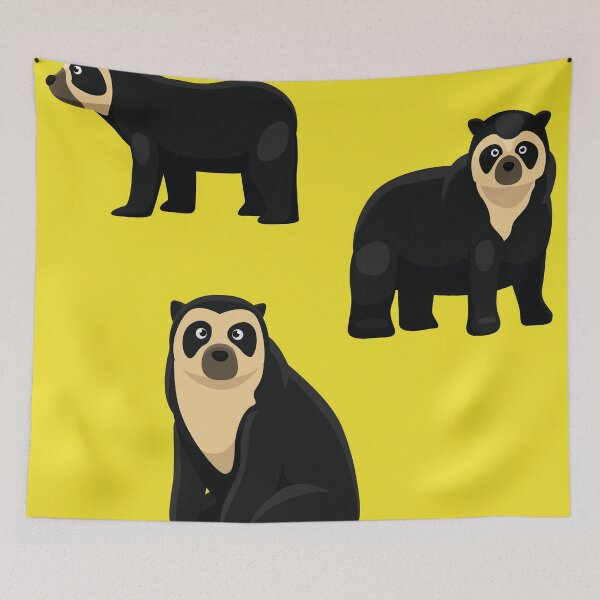 Item preview, Spectacled Bear Cute Cartoon Poses designed and sold by SUPERHERON.