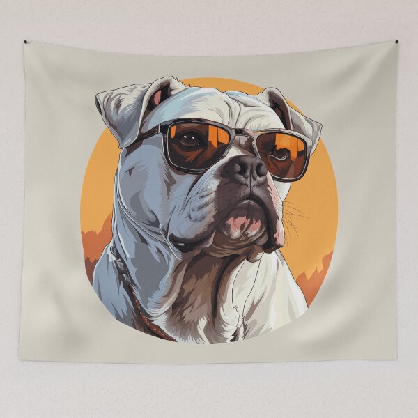 Item preview, Arnie's Sunset Gaze: American Bulldog Panache designed and sold by URBN. WILD.