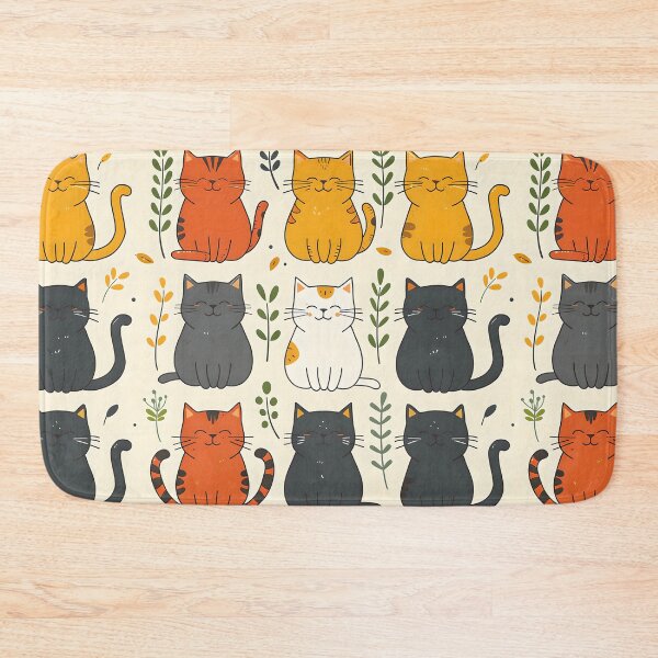 Item preview, Cartoon Cute Kittens Seamless Pattern No.6 designed and sold by Primprapar.