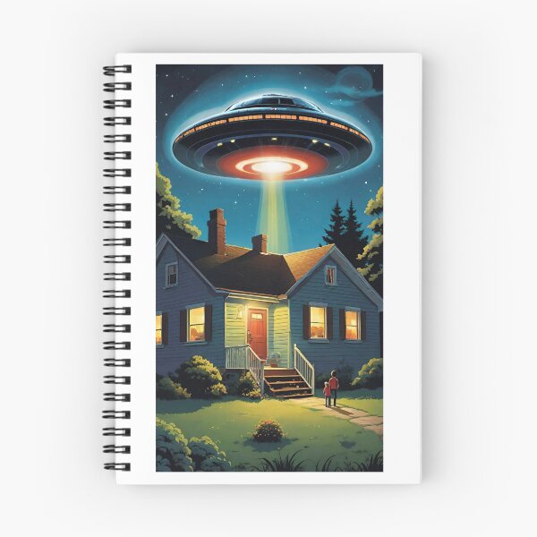 Item preview, Celestial Abduction: UFO Over Home designed and sold by GrizzlyCollective.