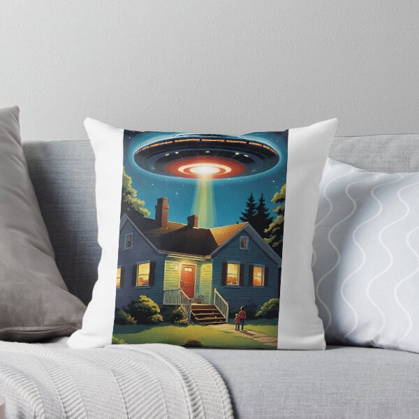 Item preview, Celestial Abduction: UFO Over Home designed and sold by GrizzlyCollective.