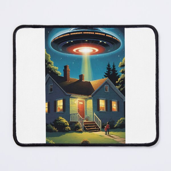Item preview, Celestial Abduction: UFO Over Home designed and sold by GrizzlyCollective.