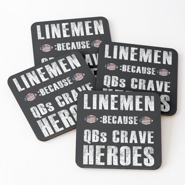 Item preview, LINEMEN:BECAUSE QBs CRAVE HEROES designed and sold by XTSTUDIOART.