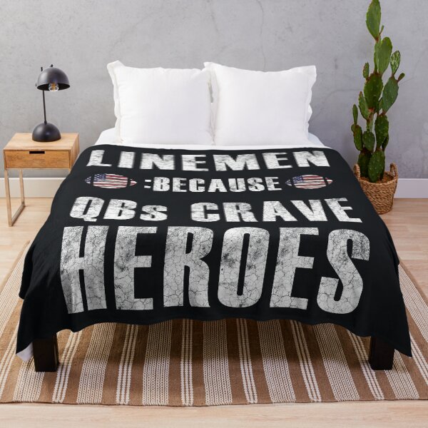 Item preview, LINEMEN:BECAUSE QBs CRAVE HEROES designed and sold by XTSTUDIOART.