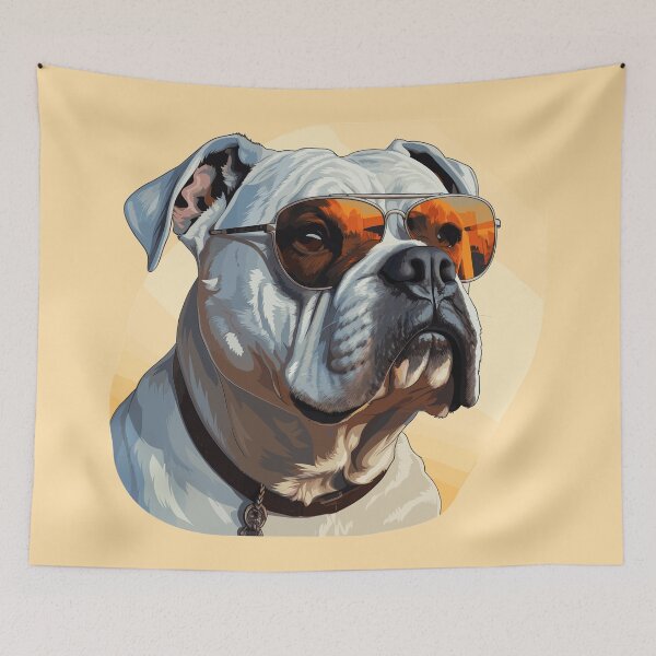 Item preview, Arnie's Cool Stare: American Bulldog Chic designed and sold by URBN. WILD.