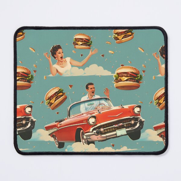 Item preview, Cheeseburgers, red 1950's style convertable, shock designed and sold by oilidesing.