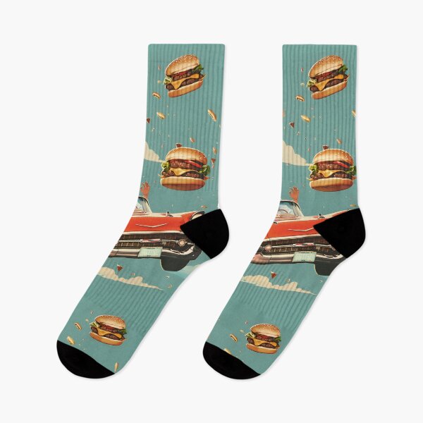 Item preview, Cheeseburgers, red 1950's style convertable, shock designed and sold by oilidesing.