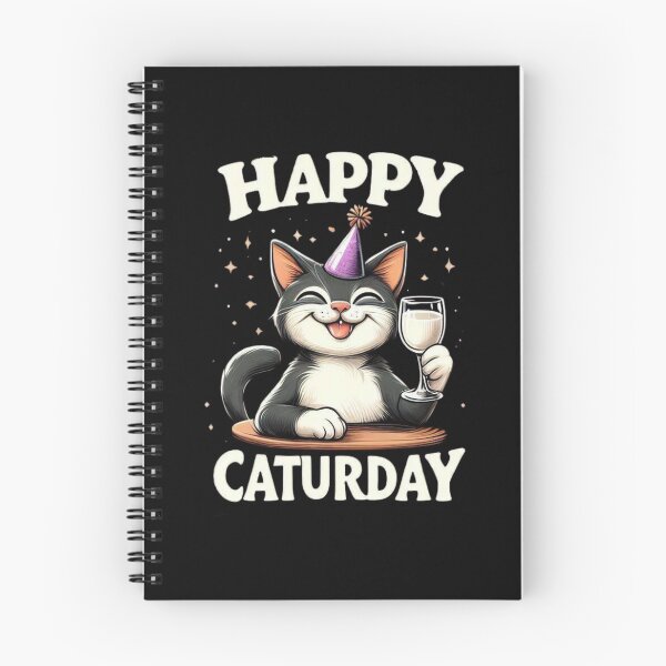 Item preview, Happy Caturday designed and sold by Myra365Art.