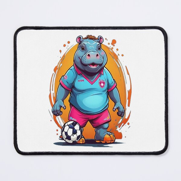Item preview, FOOTBALLER HIPPO designed and sold by likbatonboot.
