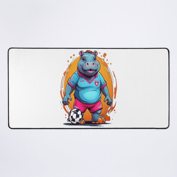 Item preview, FOOTBALLER HIPPO designed and sold by likbatonboot.