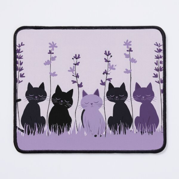 Item preview, Lavender with cats designed and sold by FlowersColorful.