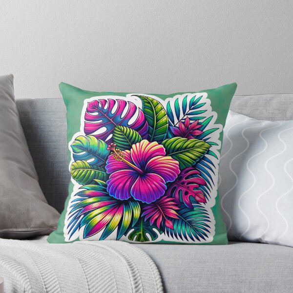 Artikelvorschau, Pinkes Hibiskus Sticker - Tropischer Touch entworfen und verkauft von permeric.