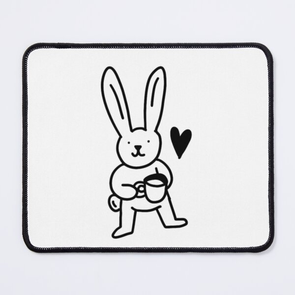 Item preview, Lovely rabbit with his coffee designed and sold by Dailykindness.