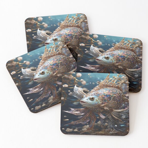 Item preview, Baroque tech-savvy quantum quillback fish. designed and sold by Cherryblossom50.