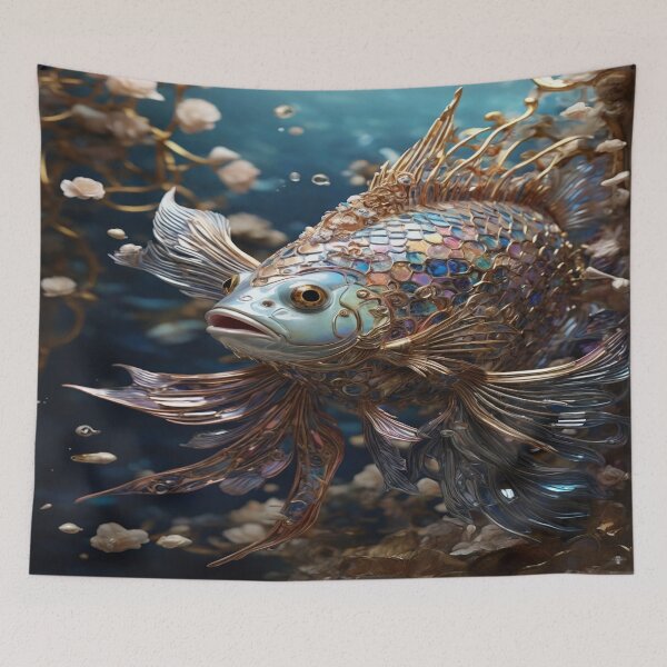 Item preview, Baroque tech-savvy quantum quillback fish. designed and sold by Cherryblossom50.