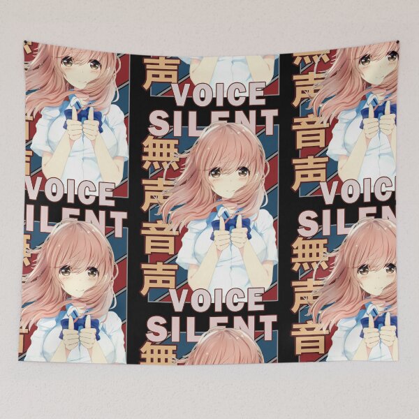 Item preview, Shouko Nishimiya A Silent Voice Vintage Stripe Design designed and sold by Wafusaurus.
