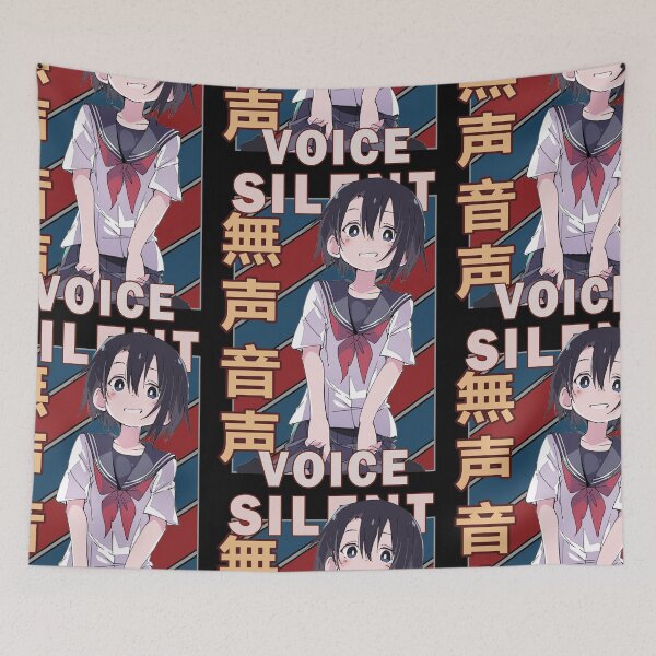 Item preview, Yuzuru Nishimiya A Silent Voice Vintage Stripe Design designed and sold by Wafusaurus.