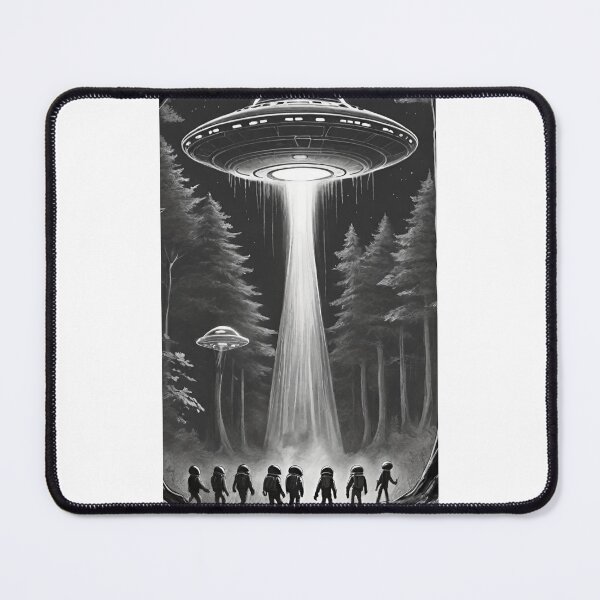 Item preview, Shadows of the Unknown: UFOs and Aliens Amidst the Trees designed and sold by GrizzlyCollective.