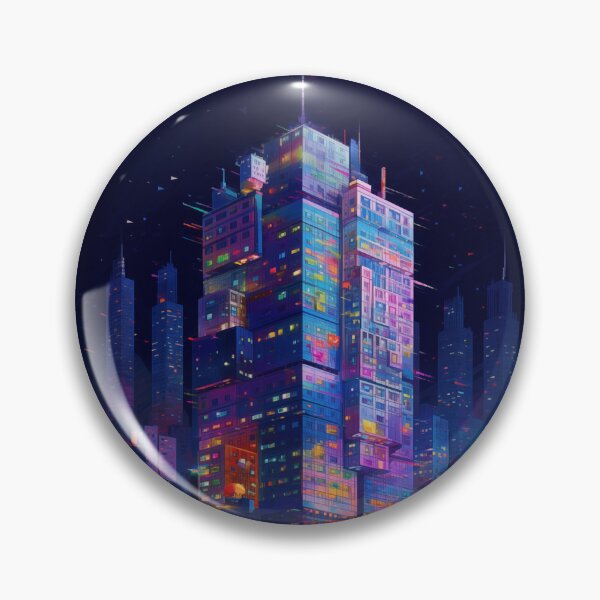 Item preview, Neon Nightscape designed and sold by PrintPulseInk.