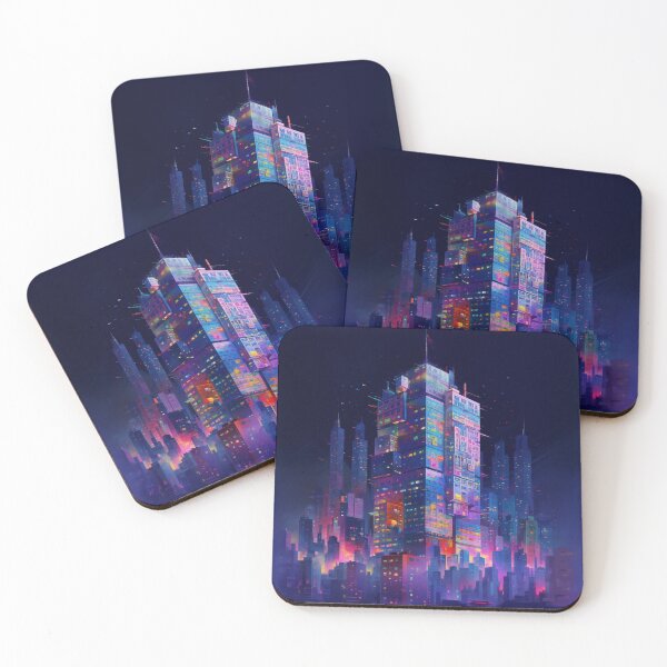 Item preview, Neon Nightscape designed and sold by PrintPulseInk.