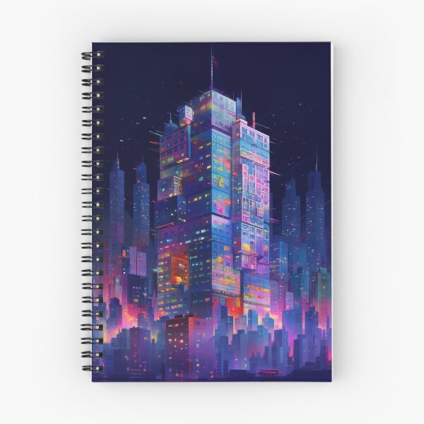 Item preview, Neon Nightscape designed and sold by PrintPulseInk.