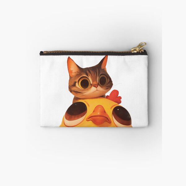 Item preview, Cat on Chicken Cartoon designed and sold by Bwittaya.