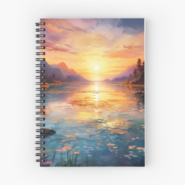 Item preview, Distant Sunrise: Vibrant Lake designed and sold by PrintPulseInk.