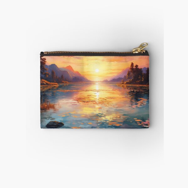 Item preview, Distant Sunrise: Vibrant Lake designed and sold by PrintPulseInk.