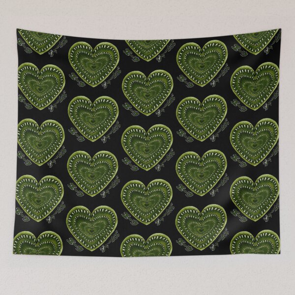 Item preview, Green monster heart designed and sold by EwwGerms.
