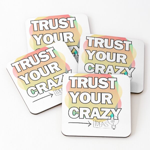 Item preview, Funny monkey Trust Your Crazy Idea  Deep Quotes About Life designed and sold by Vignola7.
