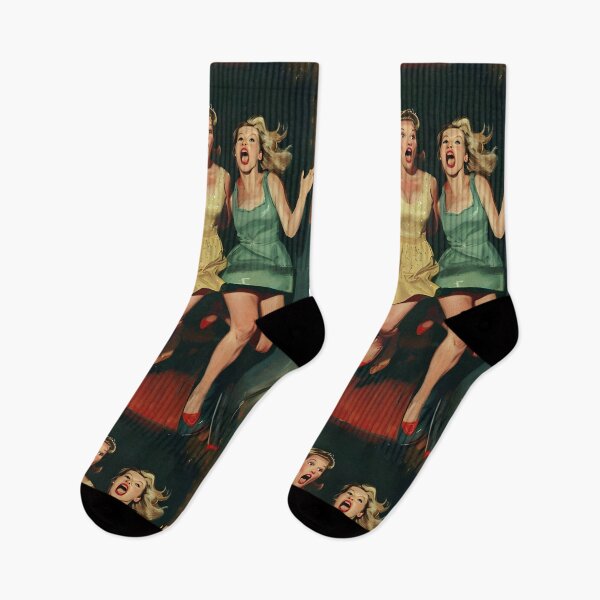 Item preview, womans looking up in shock designed and sold by oilidesing.