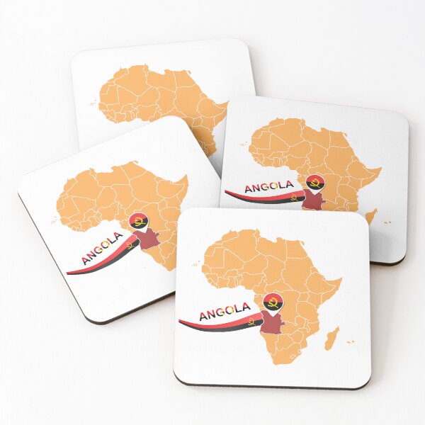 Item preview, Location of Angola on the map of Africa designed and sold by Pixelaire.