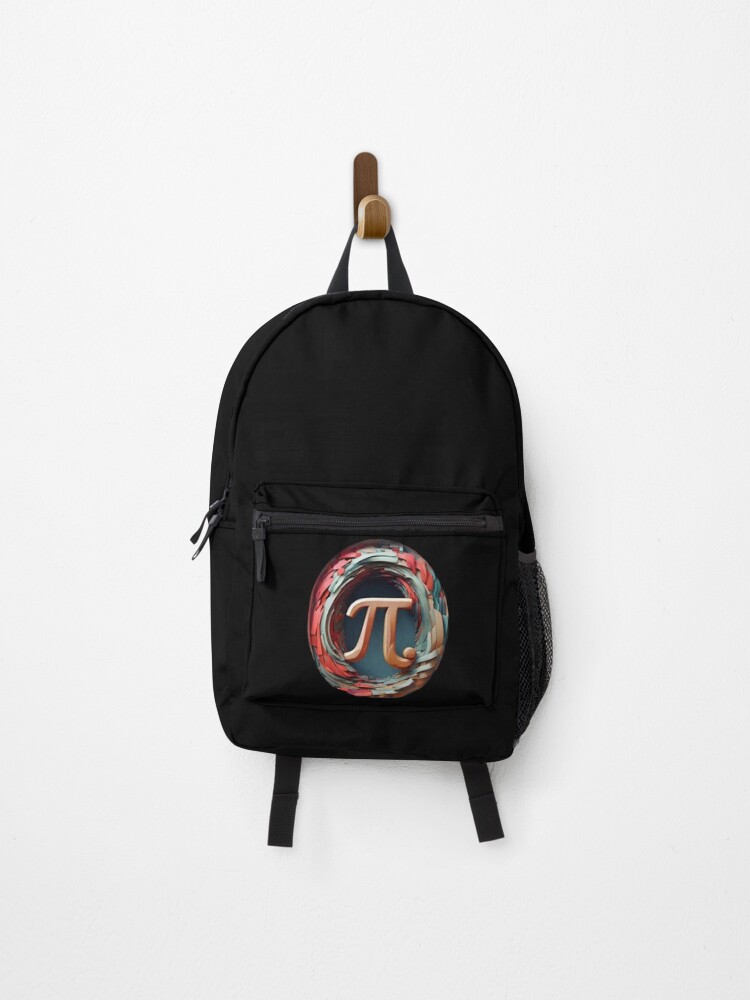 Thumbnail 1 of 3, Backpack, Colorful Pi designed and sold by M-Y-A-R-T-.