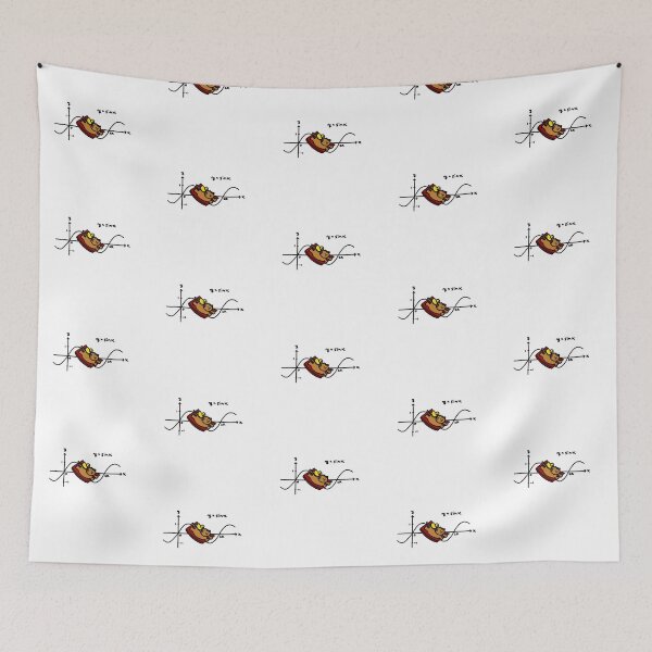 Item preview, a Cat and a Duck riding a sled on the sine graph designed and sold by superbaechoo.