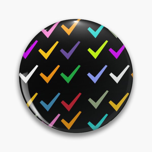 Item preview, Multicolored tick mark art customized  designed and sold by theparkfact0.