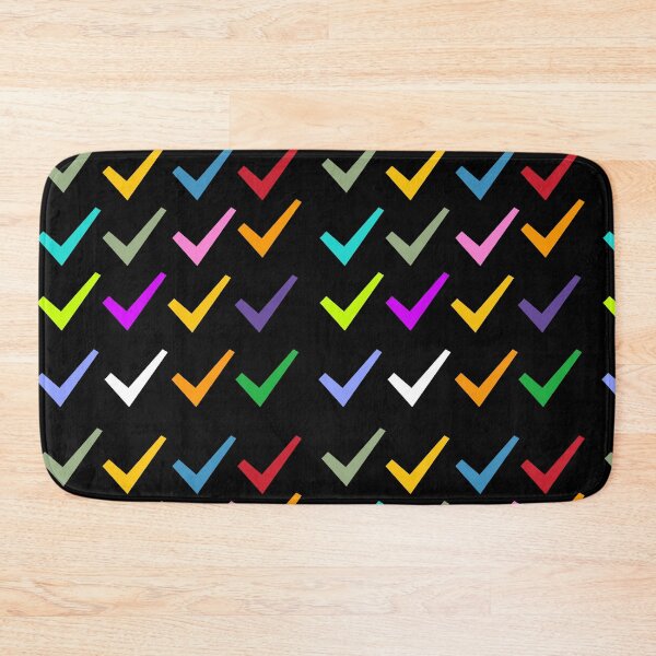 Item preview, Multicolored tick mark art customized  designed and sold by theparkfact0.