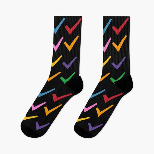 Item preview, Multicolored tick mark art customized  designed and sold by theparkfact0.