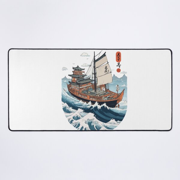 Item preview, Japanese Art Aesthetic Captain Sailboat designed and sold by LuminOrb.