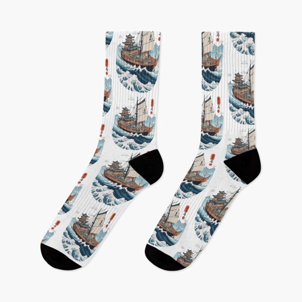 Item preview, Japanese Art Aesthetic Captain Sailboat designed and sold by LuminOrb.