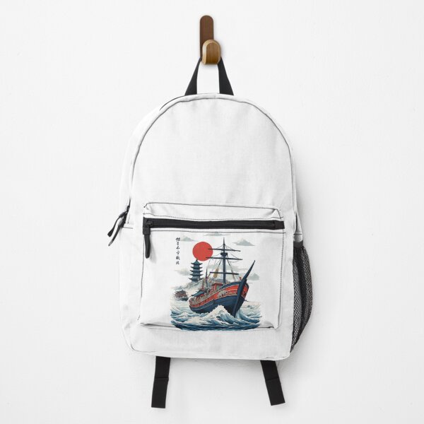 Artikelvorschau, Japan Retro Ukiyo-E Aesthetic Kapitän Segelboot entworfen und verkauft von LuminOrb.