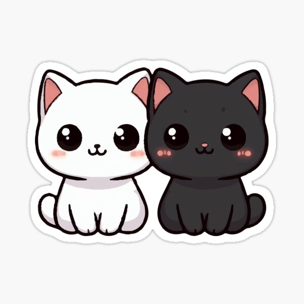 Artikel-Vorschau von Yin Yang balancierende Katzen, designt und verkauft von SOMI SOMI.