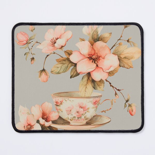 Item preview, Vintage tea cup with beautiful flowers designed and sold by Chomchol.