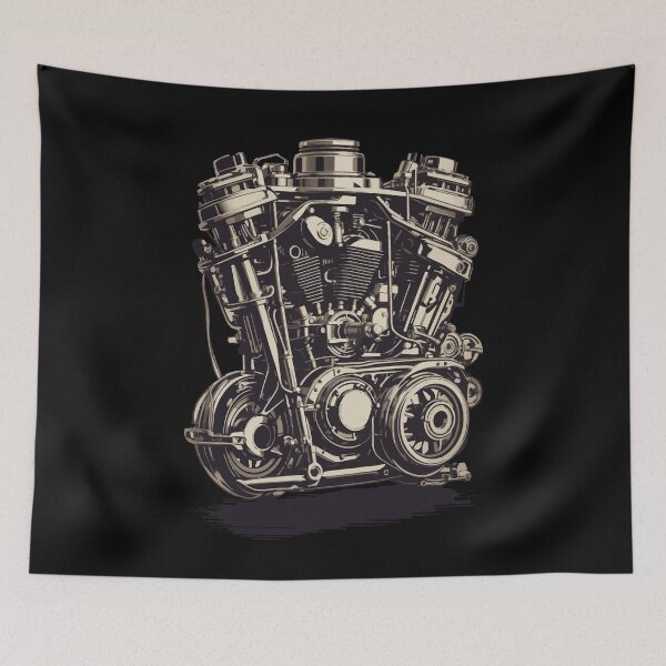 Item preview, Engine Engineer Motor Vehicle Mechanic Vintage designed and sold by LuminOrb.