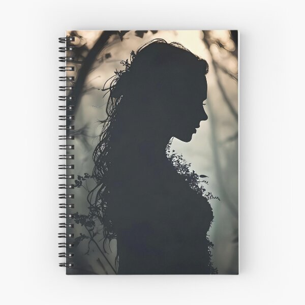 Item preview, Beautiful Silhouette Woman in the Dark Forest designed and sold by Artful Dreams.