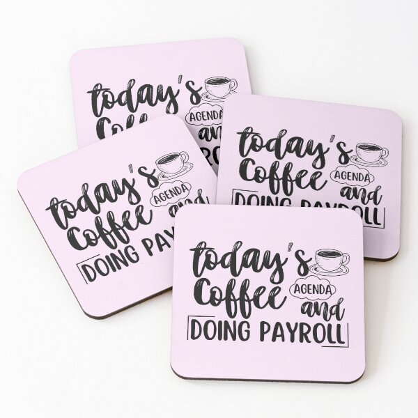 Item preview, Today's Agenda Coffee and Human Resources Payroll HR Timesheets designed and sold by SunfullyYours.